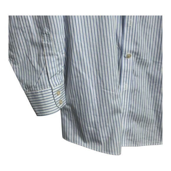 Charles tyrwhitt non iron classic fit blue striped button up shirt size 19/37 - Picture 4 of 8